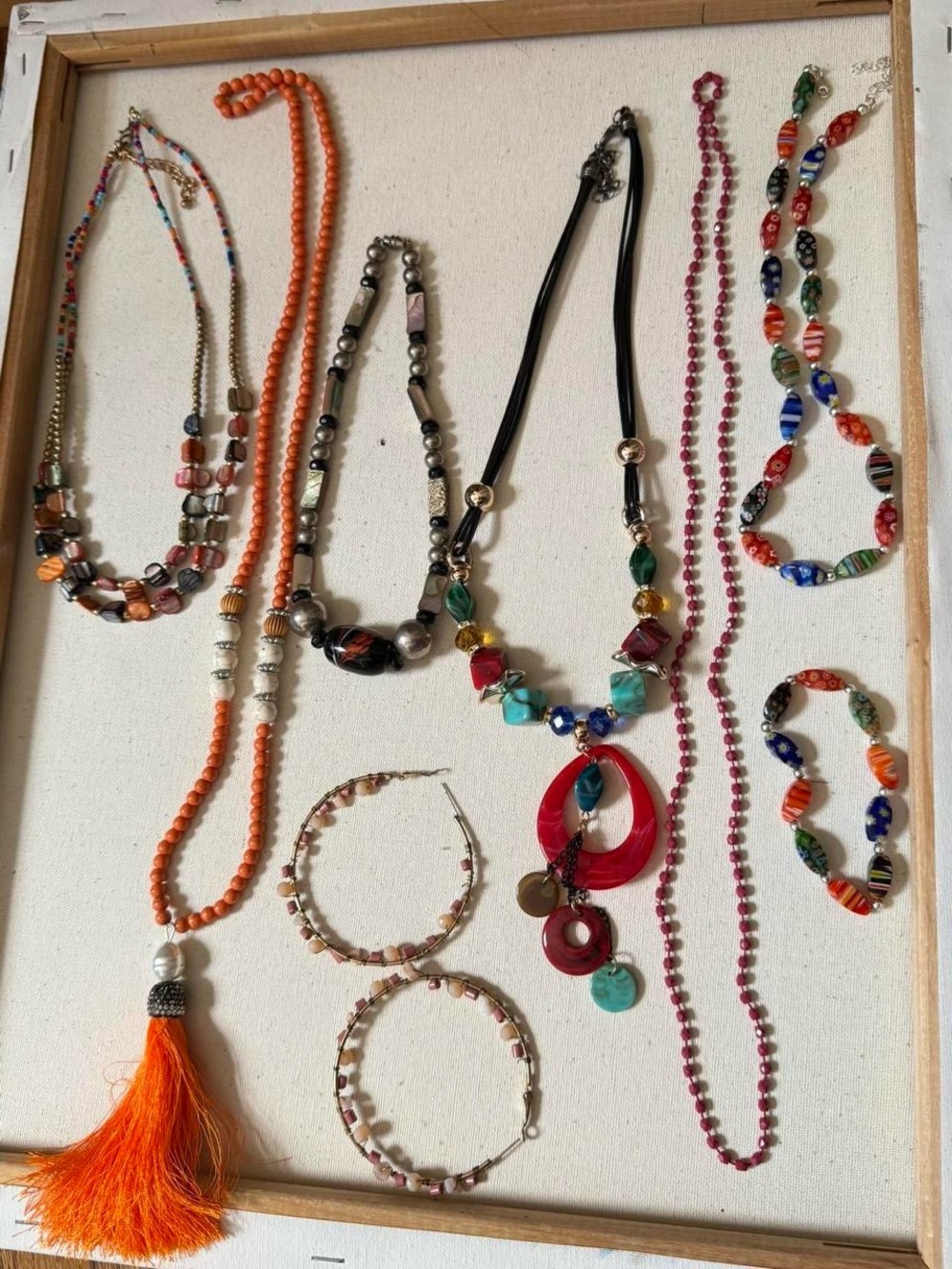 🧡 Colorful Statement Jewelry Lot – Beaded & Artistic Pieces 🧡